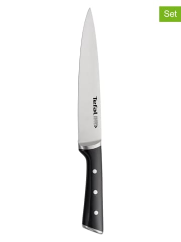Tefal 3-delige keukenmessenset "Ingenio Ice Force" zwart