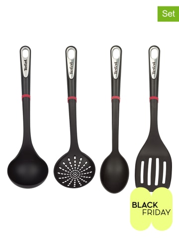Tefal 4tlg. Küchenhelfer-Set "Ingenio" in Schwarz