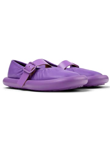 Camper Leder-Spangenballerinas in Lila