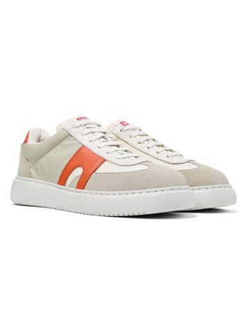 Camper Leder-Sneakers in Beige/ Orange