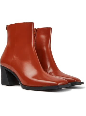 Camper Leren enkellaarzen oranje