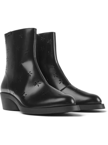 Camper Leder-Stiefeletten in Schwarz