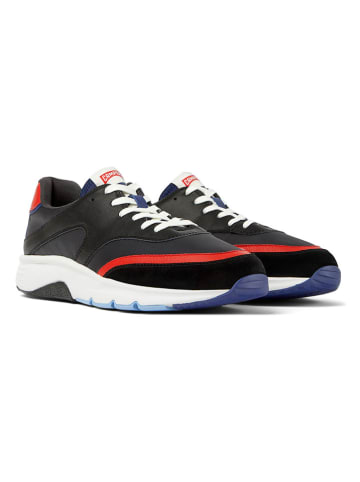 Camper Leren sneakers zwart/rood/blauw