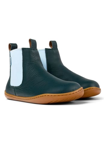 Camper Leren chelseaboots blauw/lichtblauw