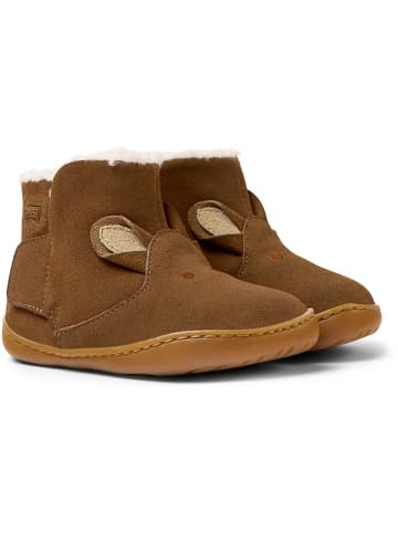 Camper Leder-Winterboots in Braun