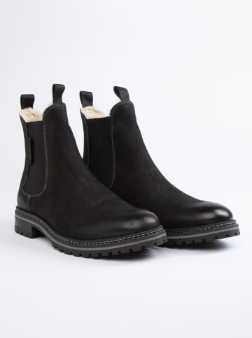 PAUL VESTERBRO Leder-Chelsea-Boots in Schwarz
