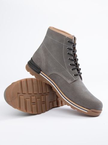 PAUL VESTERBRO Leren boots grijs