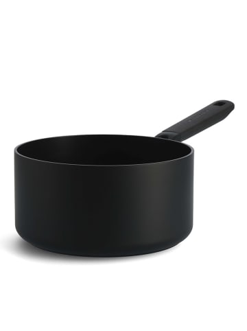 KitchenAid Stielkasserolle "Classic Forged" in Schwarz - Ø 20 cm