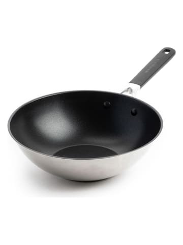 KitchenAid Wok "Classic" in Silber - Ø 28 cm
