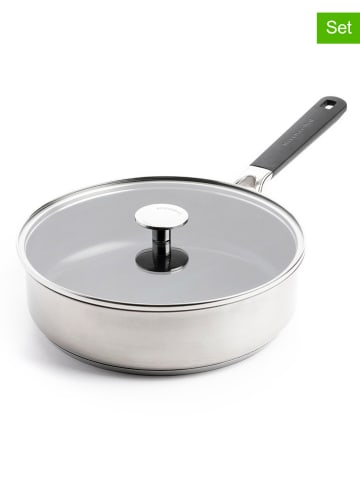 KitchenAid 2tlg. Set: Edelstahl-Schmorpfanne "Classic" - Ø 26 cm