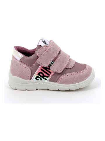 Primigi Skórzane sneakersy w kolorze jasnoróżowo-białym