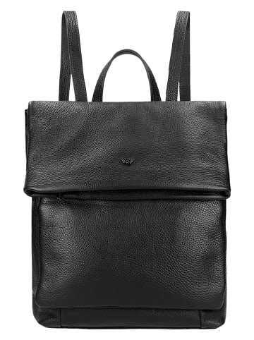 Wojas Skórzany plecak w kolorze czarnym - 25,5 x 32 x 8 cm