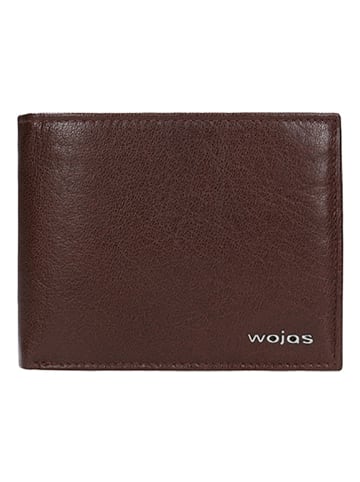 Wojas Leder-Geldbörse in Braun - (B)12 x (H)9,5 x (T)2,5 cm