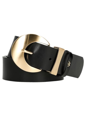 Wojas Skórzany pasek w kolorze czarnym