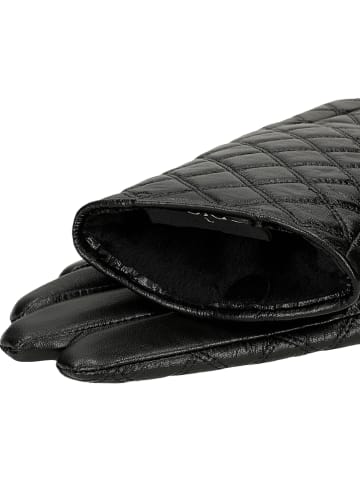 Wojas Skórzane rękawiczki w kolorze czarnym