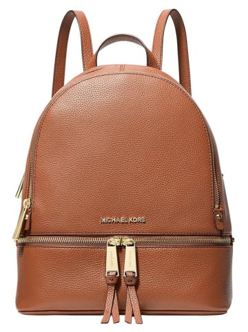 Michael Kors Leder-Rucksack in Camel - (B)26 x (H)32 x (T)13 cm