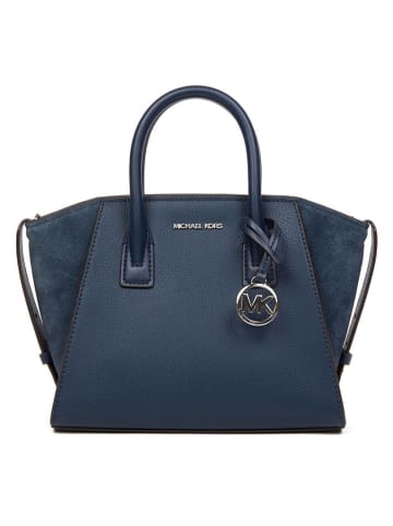 Michael Kors Skórzana torebka w kolorze granatowym - 31 x 19 x 13 cm