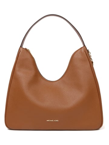 Michael Kors Skórzana torebka w kolorze jasnobrązowym - 38 x 32 x 10 cm