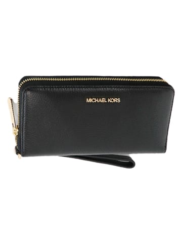 Michael Kors Leder-Geldbörse in Schwarz - (B)21 x (H)10 x (T)2,5 cm