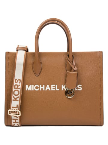 Michael Kors Leder-Henkeltasche in Camel - (B)35 x (H)27 x (T)12 cm