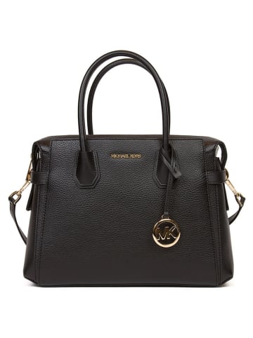 Michael Kors Skórzana torebka w kolorze czarnym - 30 x 23 x 10 cm