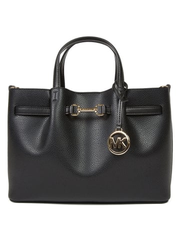 Michael Kors Skórzana torebka w kolorze czarnym - 30 x 22 x 9 cm