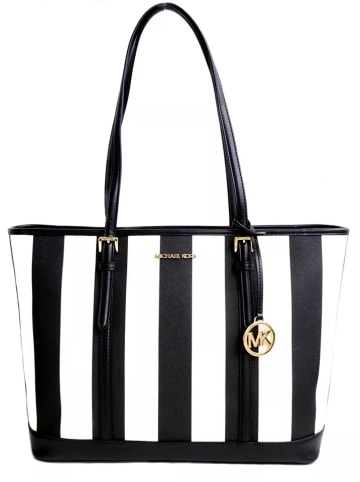 Michael Kors Shopper in Schwarz/ Weiß - (B)28 x (H)28 x (T)13 cm
