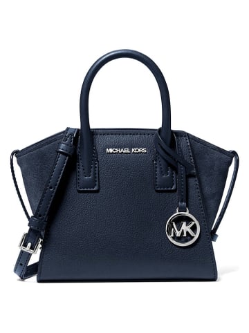 Michael Kors Leder-Henkeltasche in Dunkelblau - (B)24 x (H)15 x (T)10 cm