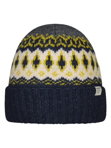 Barts Mütze "Gregoris" in Dunkelblau/ Gelb/ Creme