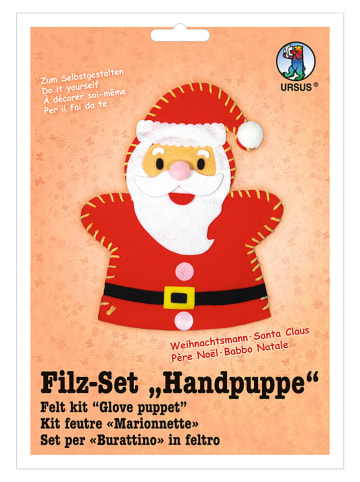 URSUS Filz-Bastelset "Handpuppe - Weihnachtsmann" - ab 3 Jahren