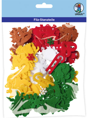 URSUS Filz-Stanzteile "Weihnachten" in Bunt