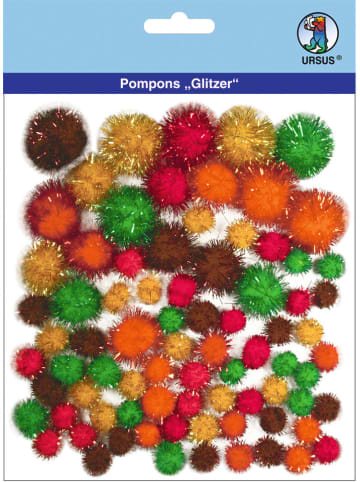 URSUS Pompons "Glitzer 07" in Bunt