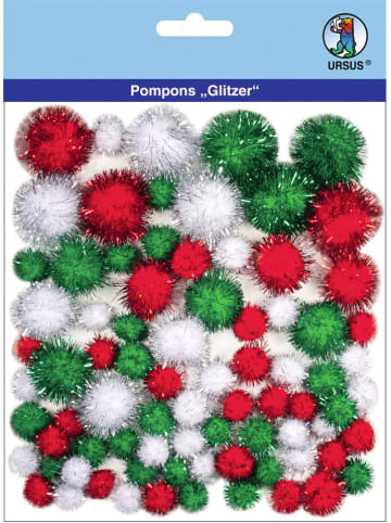 URSUS Pompons "Glitzer 09" in Bunt