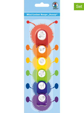 URSUS 6er-Set: Mini-Motiv-Locher in Bunt
