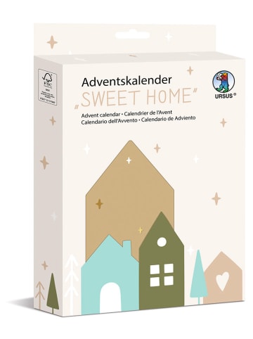 URSUS Adventskalender "Sweet home" in Bunt