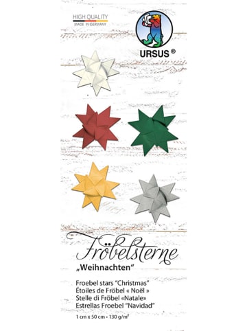 URSUS Fröbelstern-Bastelset "Weihnachten" in Bunt