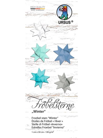 URSUS Fröbelstern-Bastelset "Winter" in Blau