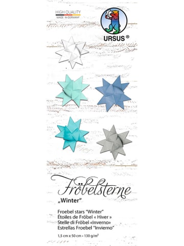 URSUS Fröbelstern-Bastelset "Winter" in Blau