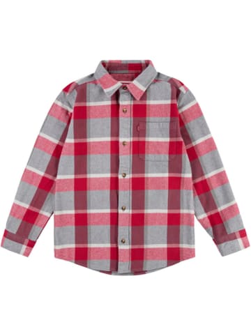 Levi's Kids Blouse rood/grijs/wit