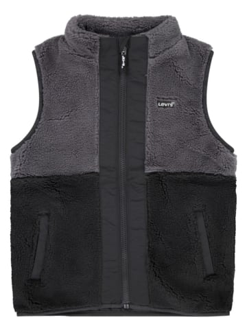 Levi's Kids Kamizelka polarowa w kolorze szaro-czarnym