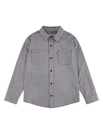 Levi's Kids Hemd in Weiß/ Schwarz