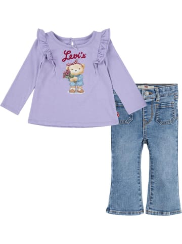 Levi's Kids 2-delige outfit paars/blauw