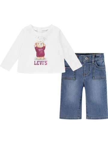 Levi's Kids 2-delige outfit wit/blauw