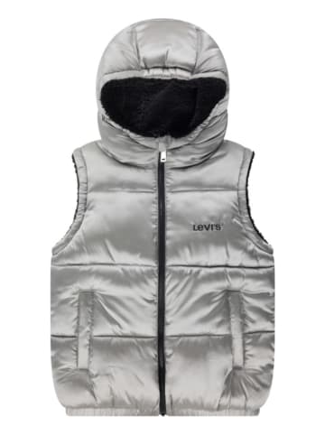 Levi's Kids Kamizelka pikowana w kolorze srebrnym
