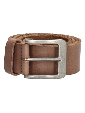 HIDE & STITCHES Leren riem lichtbruin