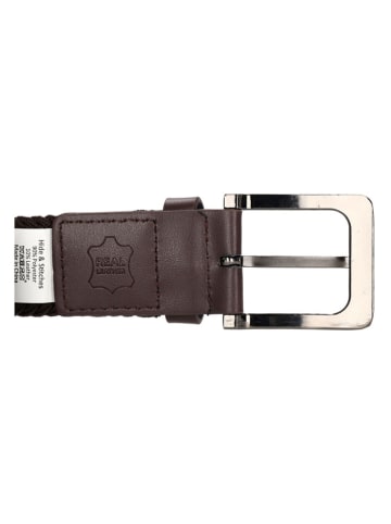 HIDE & STITCHES Riem "Santa Fe" donkerbruin