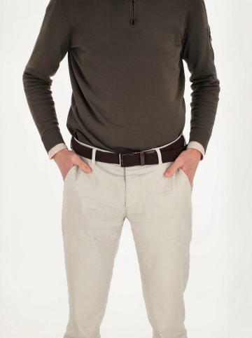 HIDE & STITCHES Pasek "Santa Fe" w kolorze ciemnobrązowym