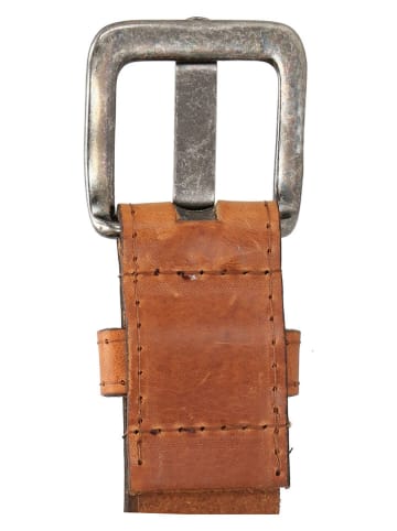 HIDE & STITCHES Leder-Gürtel in Hellbraun
