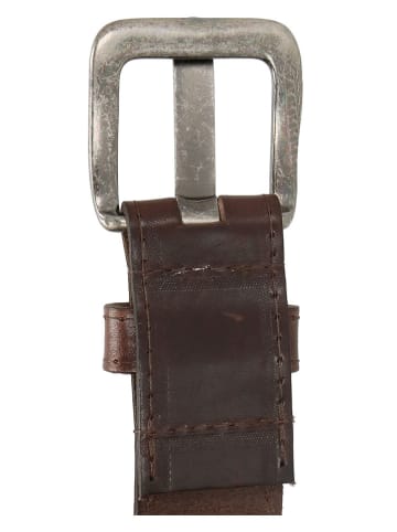 HIDE & STITCHES Leder-Gürtel in Braun