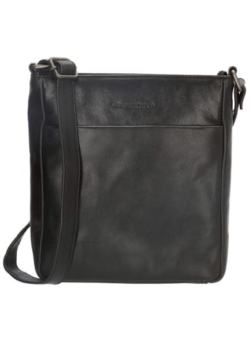 micmacbags Leren schoudertas zwart- (B)23 x (H)24 x (D)6 cm